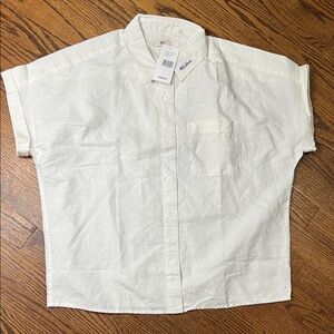Ag Adriano Goldschmied White Casual Button Down Shirt